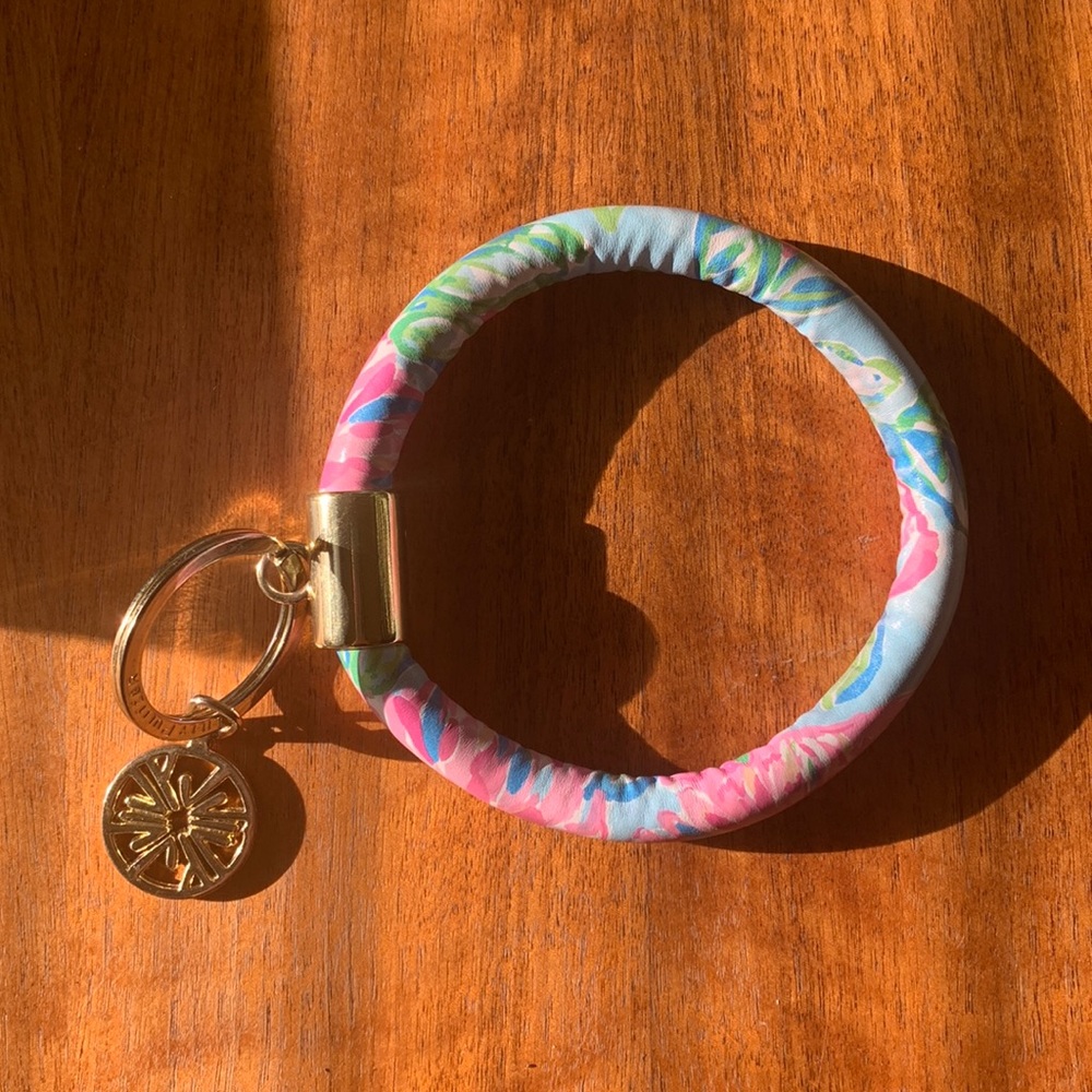 Lilly Pulitzer Keychain Keyring Bracelet